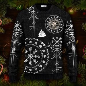 Careful Boy I’m Old For Good Reason Viking Ugly Christmas Sweater