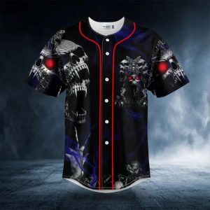 Death Devil Blood Skull Baseball Jersey