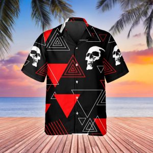 Head Caro Skull Hawaiian Shirt, Hawaiian Button Up Shirt, Tropical Shirts For Men