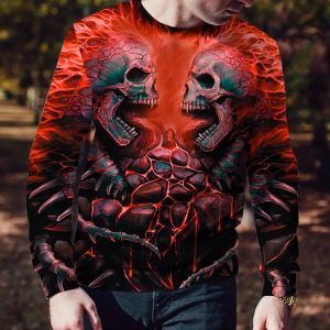 Bloodthirsty War Skull 3D Sweatshirt