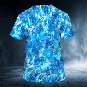 Face Ice Skull 3D T Shirt Back