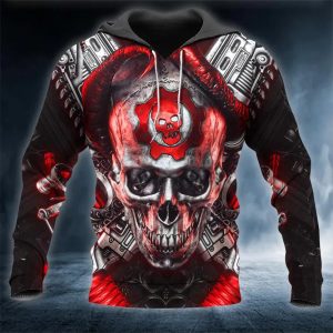 Just Funky Gear Of War Skull 3D Hoodie