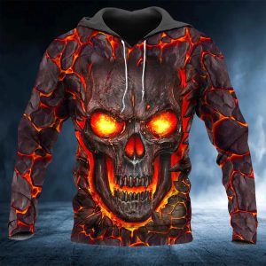 Lava Skull 3D Hoodie