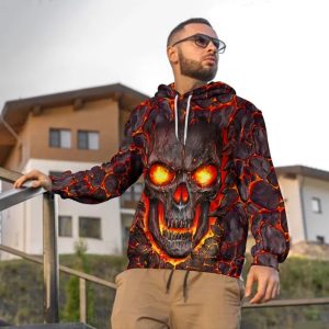 Lava Skull 3D Hoodie