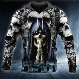 Praying For The Death Skull 3D Hoodie