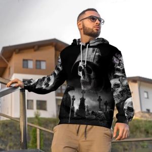 The Death Hunter Skull 3D Hoodie