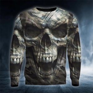 The Hideout Camo Skull 3D Sweatshirt