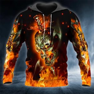 Electrical Flashover Skull 3D Hoodie