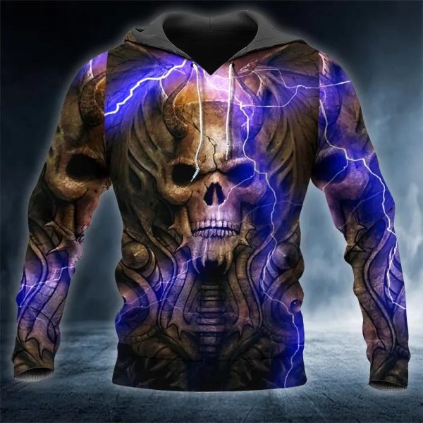 Horned King Skull 3D Hoodie