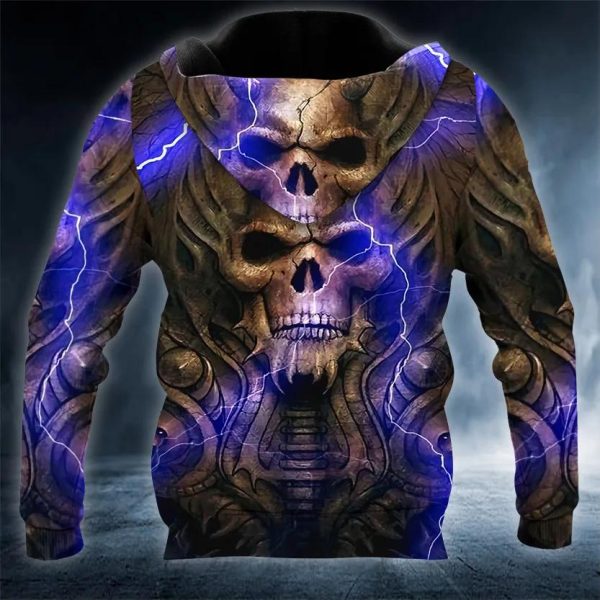 Horned King Skull 3D Hoodie