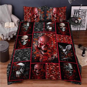 Roses Skull Bedding Set 1