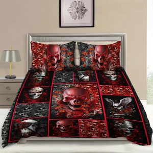 Roses Skull Bedding Set 2