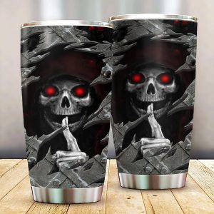 Skull Keep Silent Inside Tumbler 2