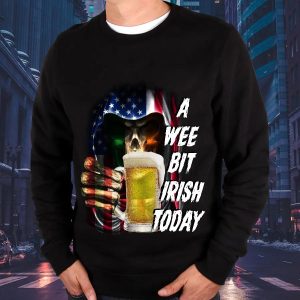 Today St Patrick’s Day A Wee Bit Irish Skull Sweatshirt Mens