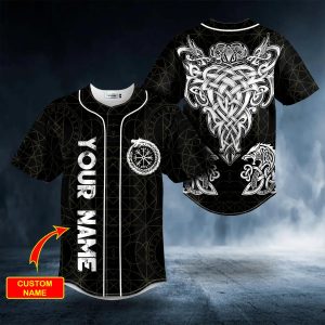 Dragon Power White Tattoo Custom Baseball Jersey 1