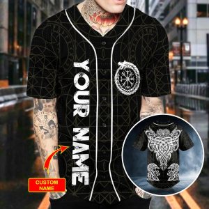 Dragon Power White Tattoo Custom Baseball Jersey 4