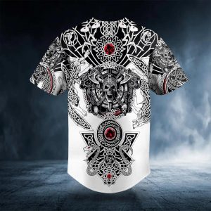 Wolf King Viking Tattoo Baseball Jersey 2